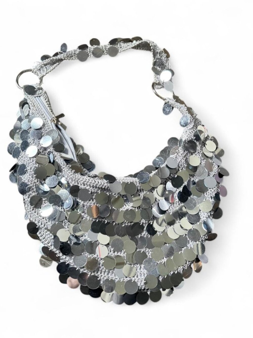 Silver sequin bag vintage y2k     #glamour #party 90s 2000s 00s Silver sequin